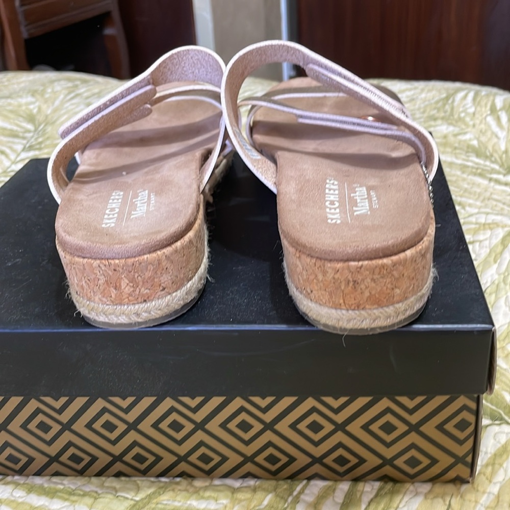 Skechers Martha Stewart rose gold, espadrille, sandals - Picture 5 of 9